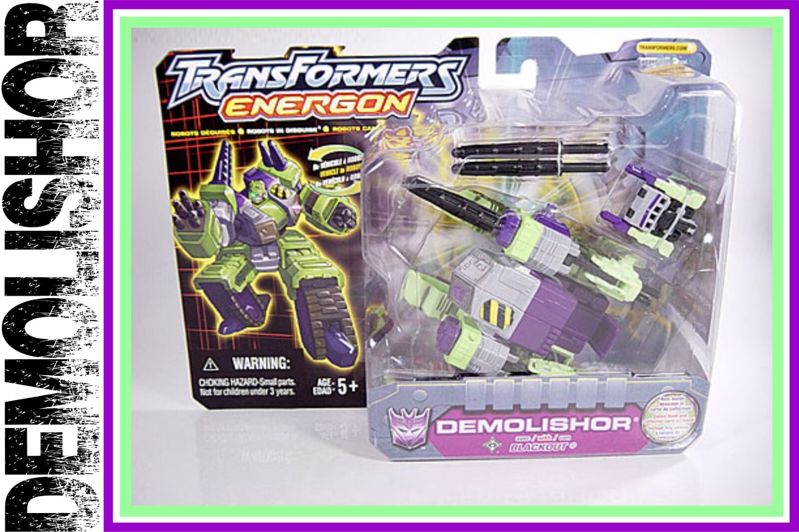 TRANSFORMERS DEMOLISHOR フィギュア Transformers Armada DEMOLISHOR with BLACKOUT COMPLETE figure