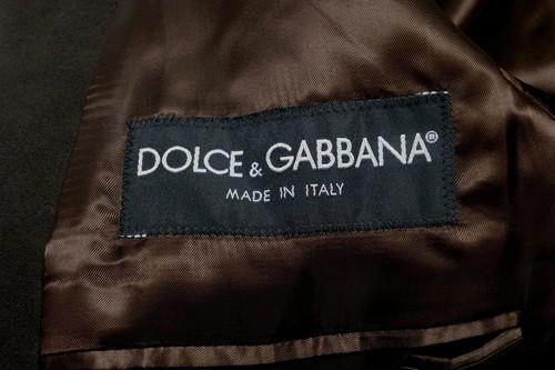 Pre-owned Dolce & Gabbana Men's Brown Two Button Blazer Sport Coat Us 42 It 52