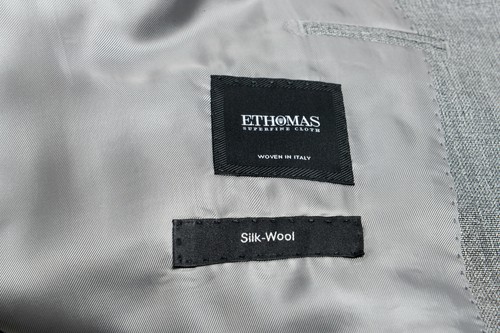 Pre-owned Hugo Boss "t-harvers4/glover3" Men's Silk Wool Gray Slim Two Button Suit