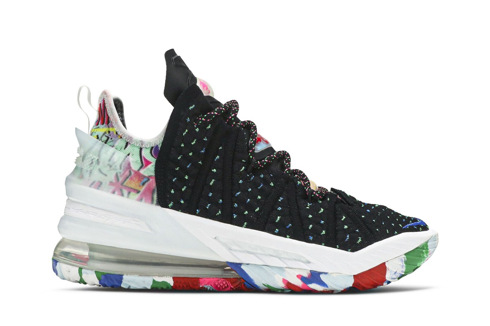 バスケットボール NIKE - NIKE LEBRON 18 JAMES GANG Nike LeBron XVIII 18 JAMES GANG Black Pink Multi sz 18