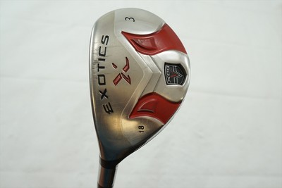 Tour Edge Exotics Xcg-V 18 Degree 3 Hybrid Senior Flex Graphite 0723890 Lefty Lh