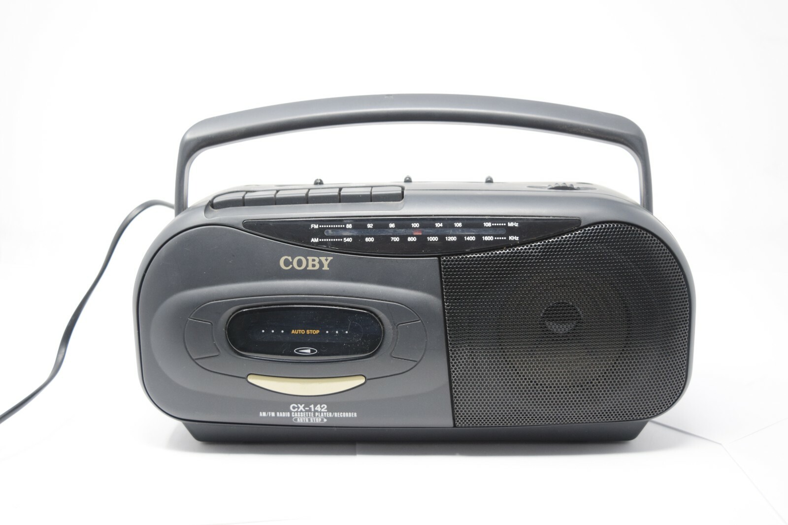 Portable Cassette Player Recorder w/ AM/FM Radio Tuner Coby Portable Cassette Player Recorder w/ AM/FM Radio Tuner Coby