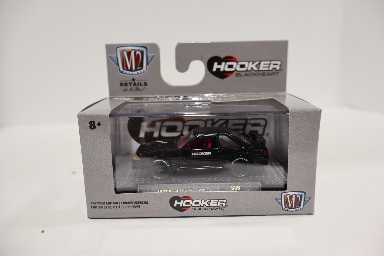 1/5000 M2 MACHINES 1987 HOOKER BLACKHEART FORD MUSTANG GT | eBay