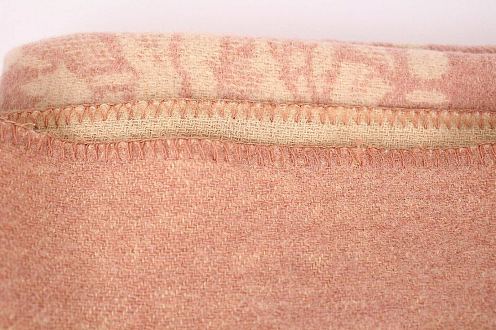 Vintage Pink Golden Dawn Floral Rose Pattern Wool Blanket 88