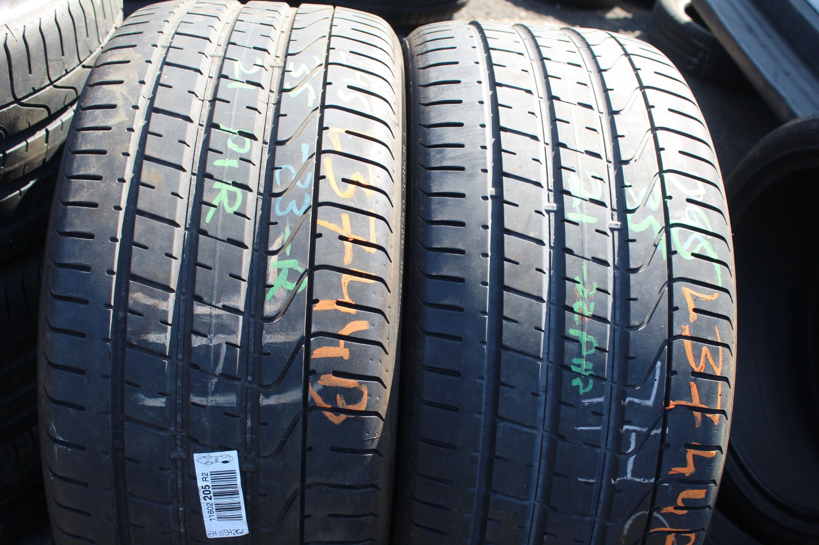 295 35 21 Pirelli, P Zero, N0, 103Y, x2 A Pair 5.8mm (F1_tyres) L3744