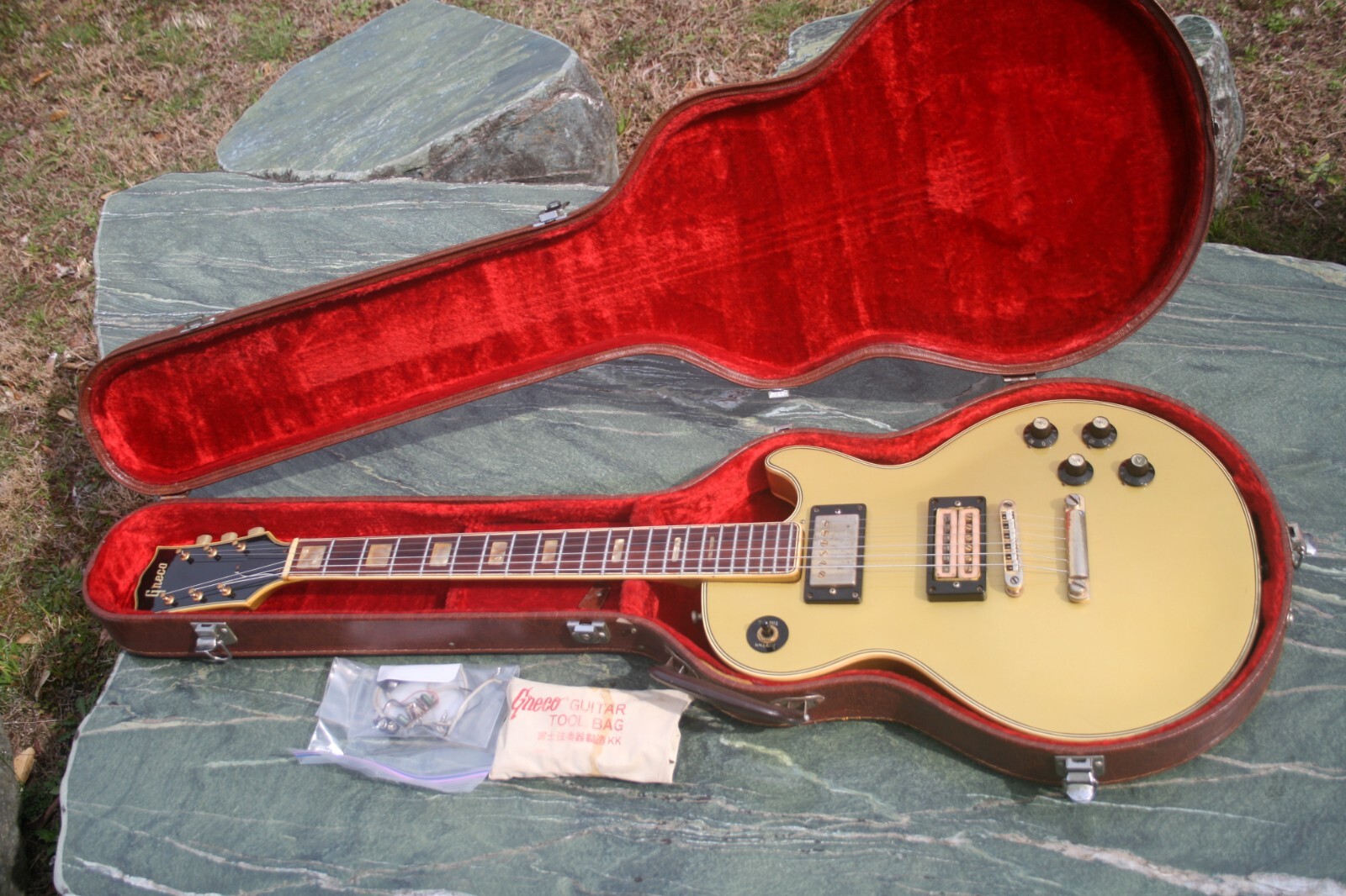 Greco（Gneco）EG360 “All Gold”（1972年製）レアです 1972 Greco (Gneco) EG360 “All Gold”+Vintage Hard Case plus