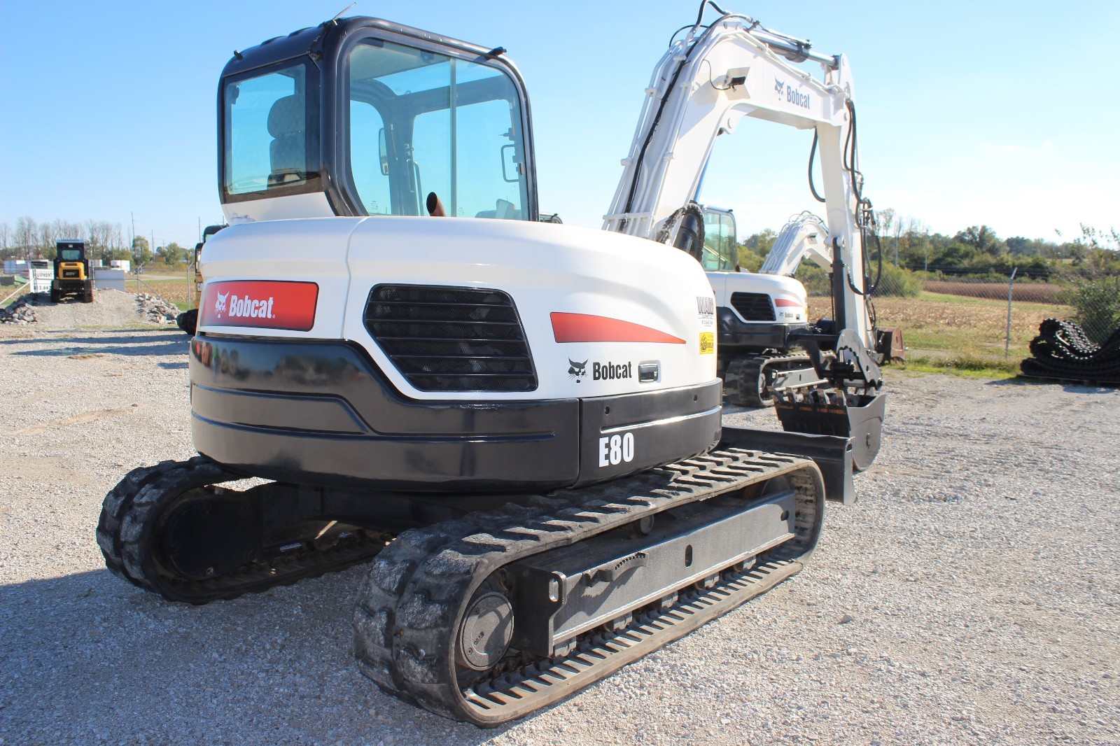 2011 Bobcat E80 Excavator - Includes 3 buckets! Hyd. Thumb, coupler, A/C, NICE