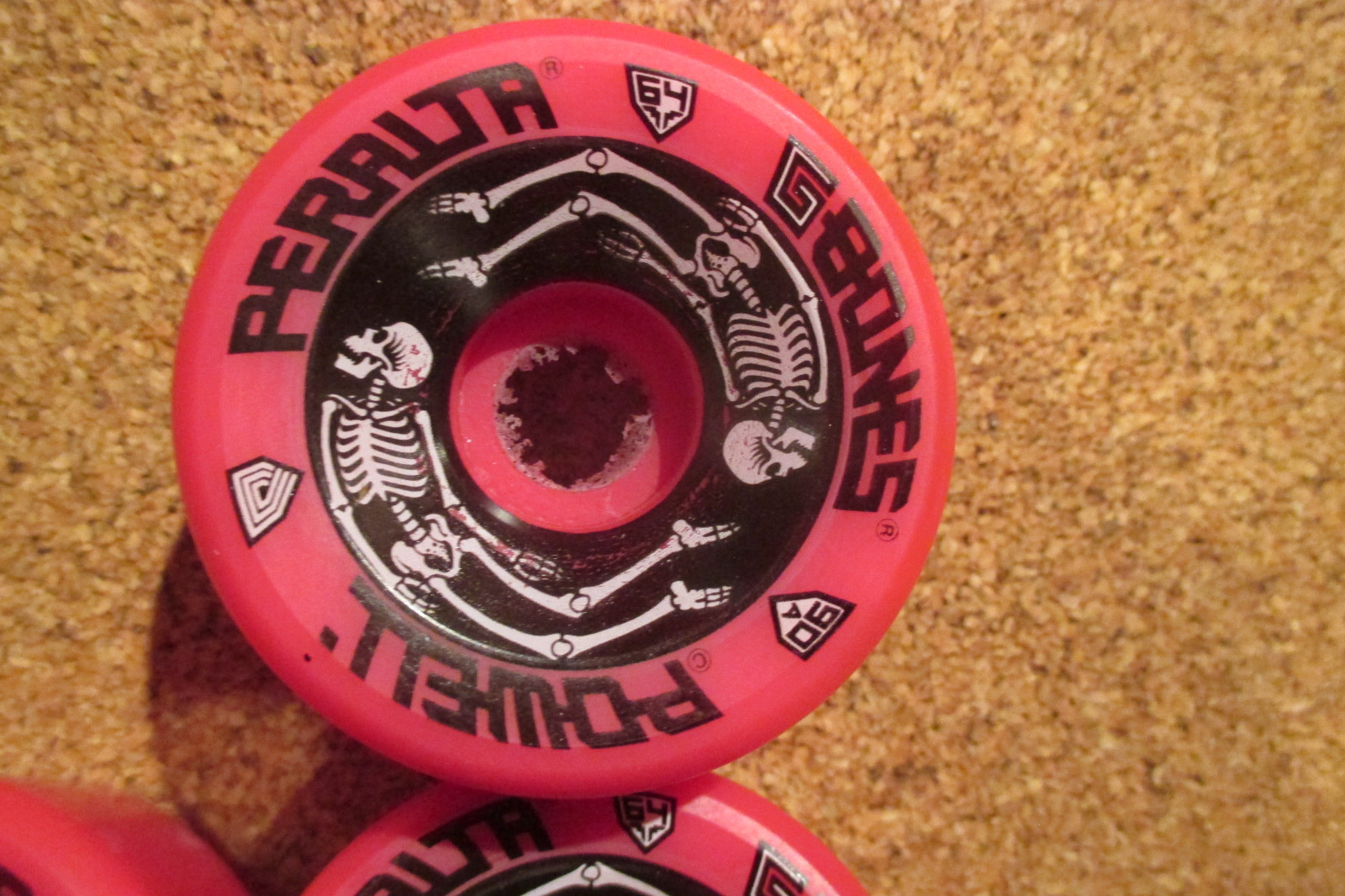 Nos Vintage Powell Peralta G-Bones Skateboard Wheels 80's 64mm 90a Pink