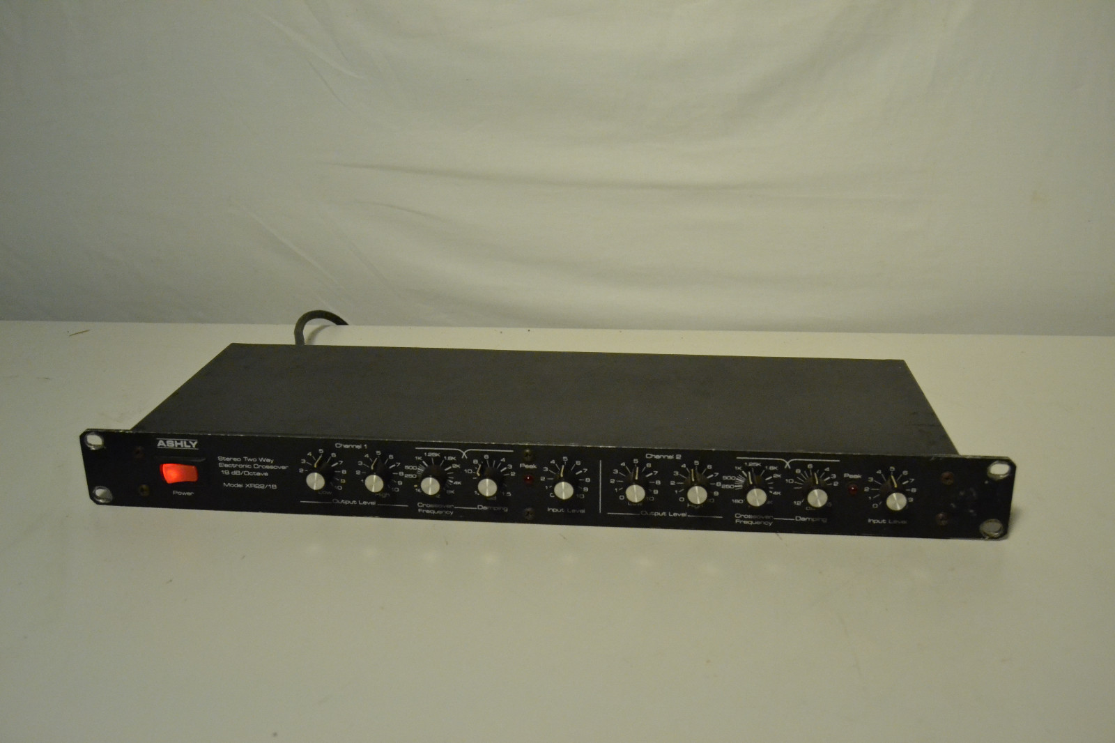 Ashly XR22/18 Stereo Two-Way Electronic Active Crossover 18dB per Octave