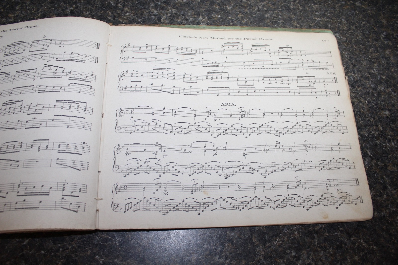 ANTIQUE 1869 Music Book CLARKE'S NEW METHOD FOR REED ORGANS