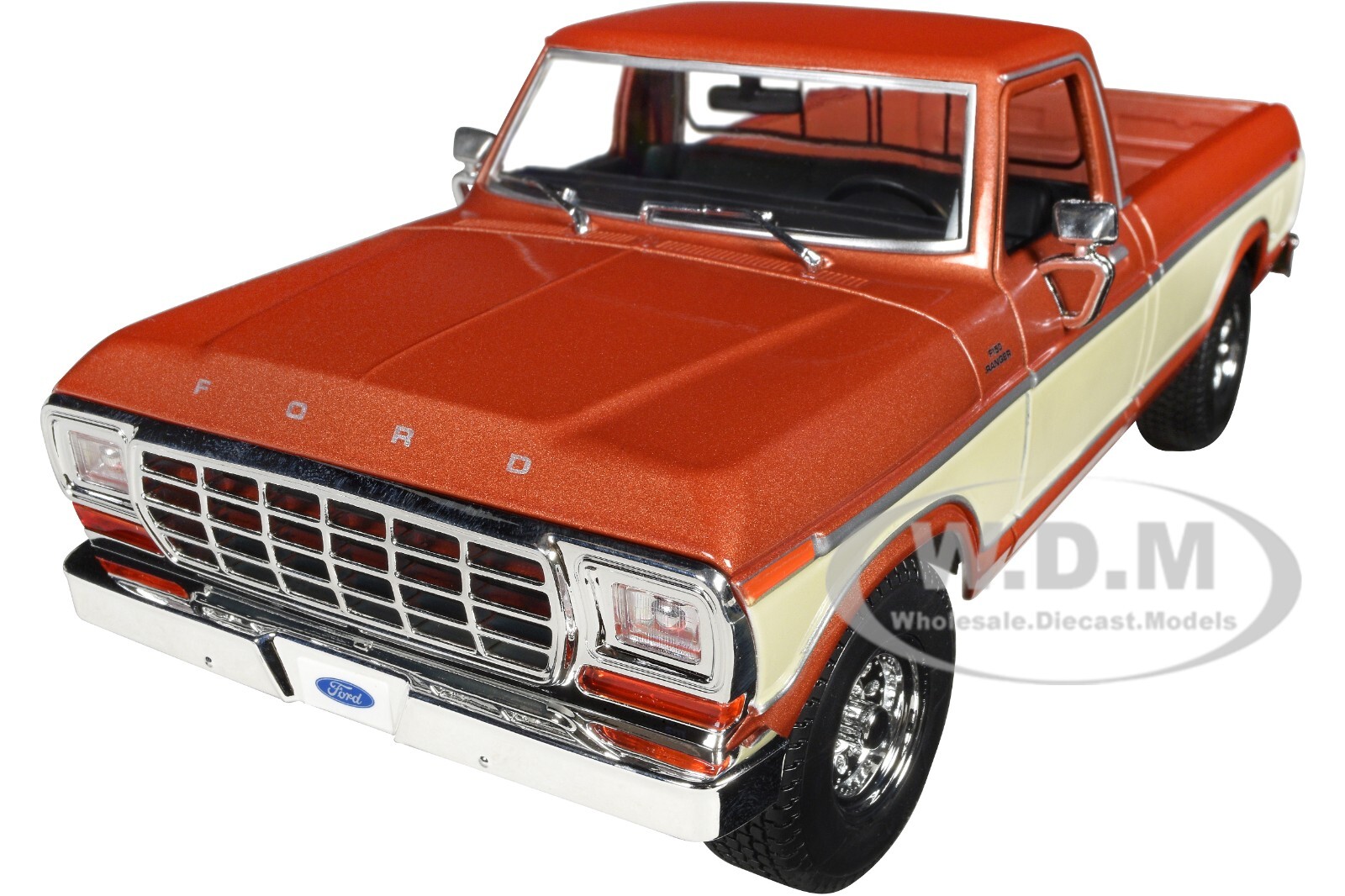 1979 FORD F-150 RANGER PICKUP BROWN & CREAM 1/18 DIECAST