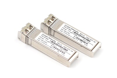 Lot of 2 Juniper 740-031980 10GbE SFP+ SR Transceiver Module FTLX8571D3BNL-J1