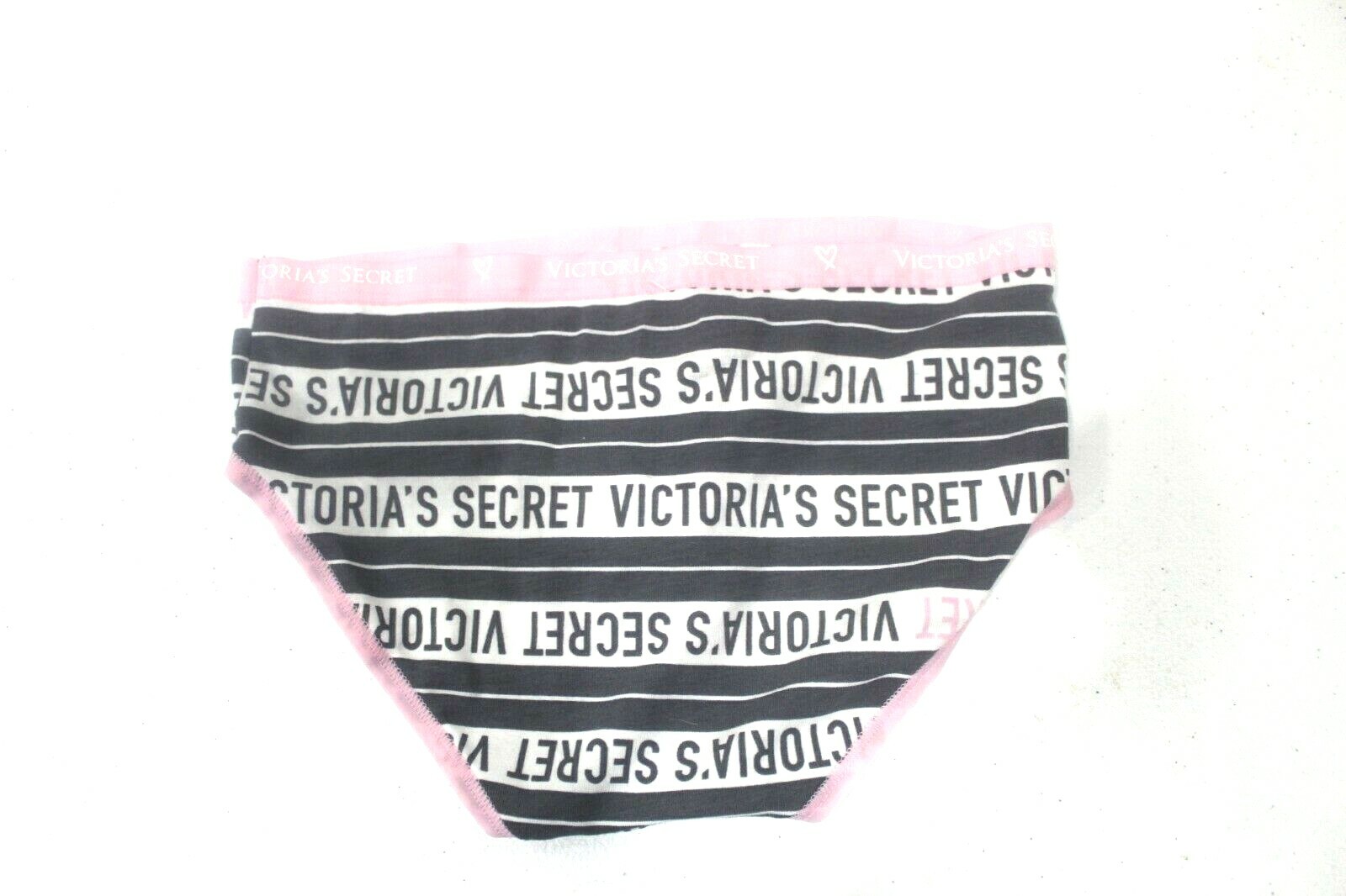 NWT* Victoria's Secret Logo Pink/Black/White Panty Sz XS/XP