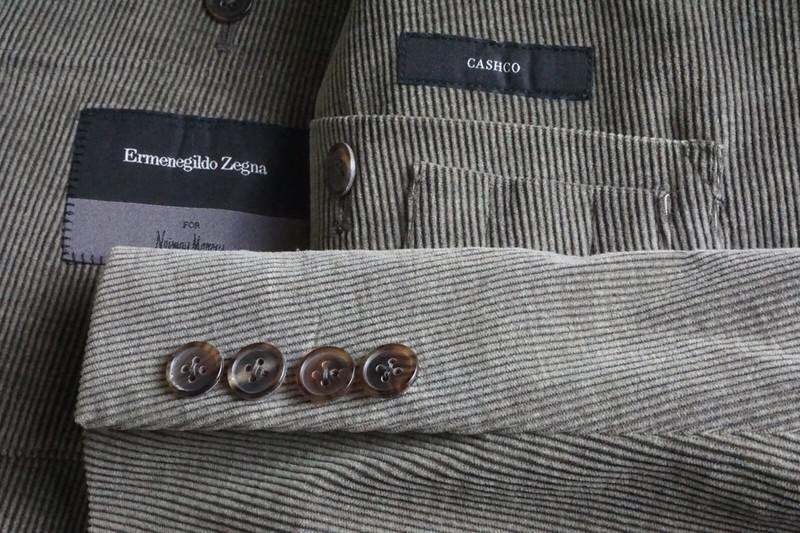 Ermenegildo Zegna Cashco Travel Brown Cord Cashmere Blend Sport Coat Jacket 46R