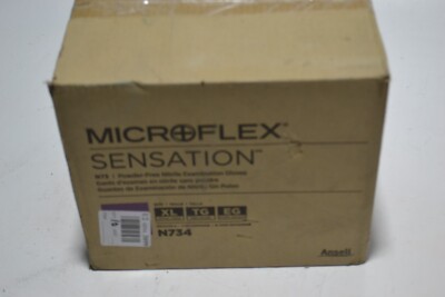 Microflex Sensation N731 Powder-Free Nitrile Examination Gloves case of 1000