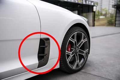 Genuine OEM Side Wing Air Flow Fender Intake Vent Trim For 2018~2023 kia stinger