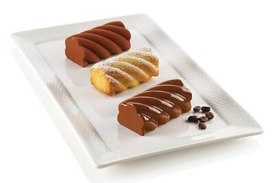 Swing 3D Muffin Curved Pie Wave Dessert Ice Modern Silicone Shape