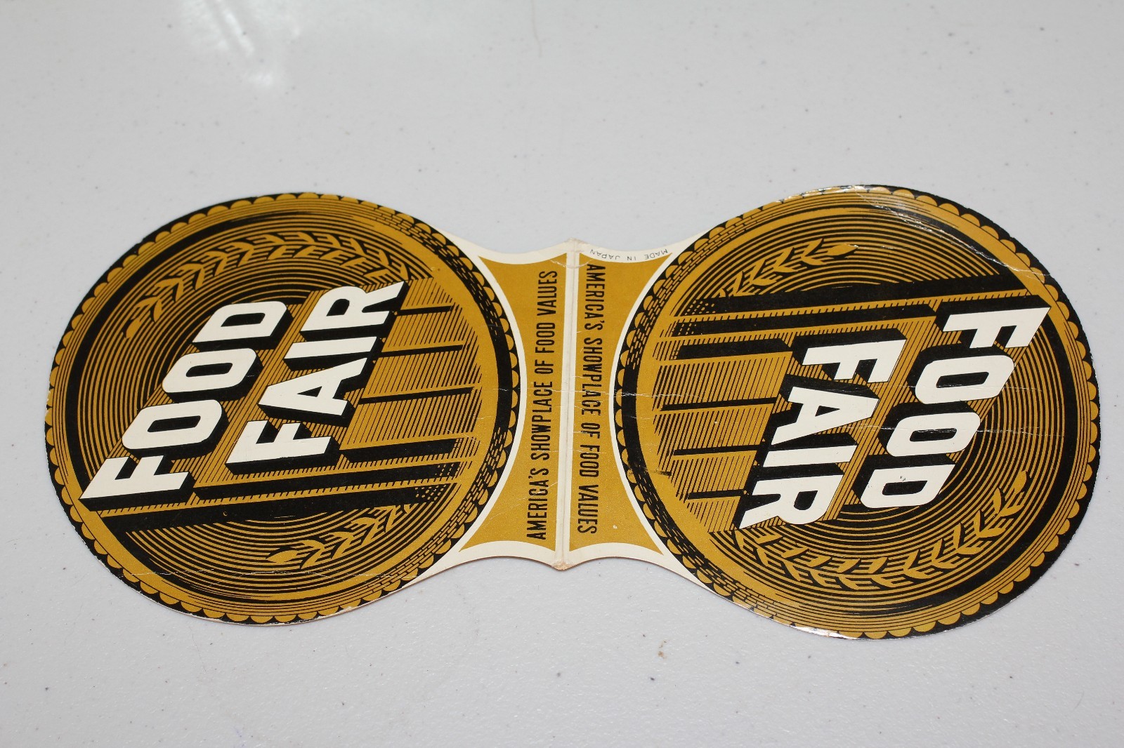 Vintage Needle Book FOOD FAIR made in Japan  (Lot#858)