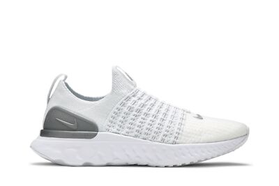 Pre-owned Nike Wmns React Phantom Run Flyknit 2 'true White Silver' Cj0280-100