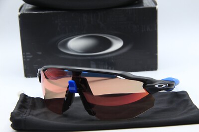 NEW OAKLEY OO9442-0538 RADAR EV BLACK BLUE AUTHENTIC FRAMES SUNGLASSES 128 MM