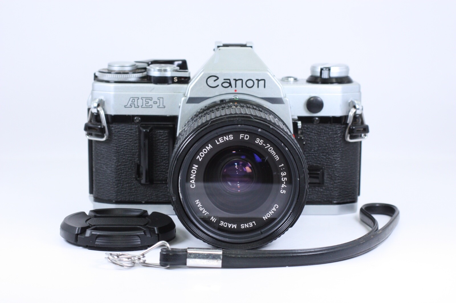 Canon AE-1 Program Camera New FD 35-70mm f/3.5-4.5 [works