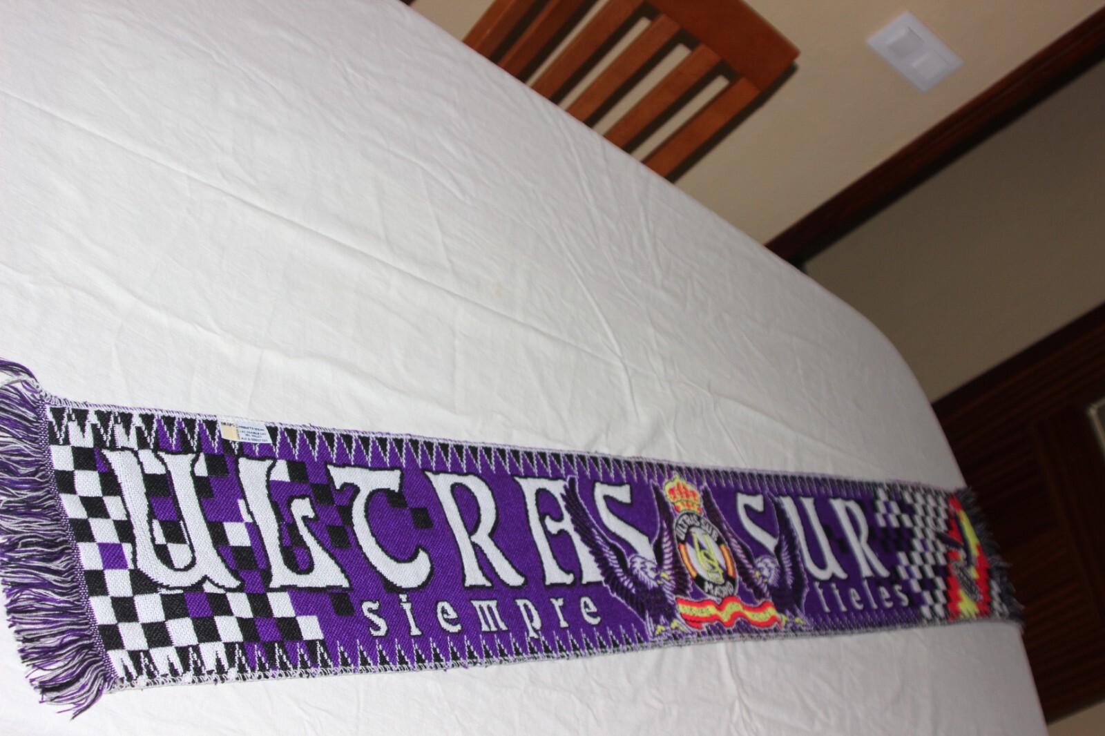 【vintage Real Madrid football scarf】 Real Madrid Scarf - White/Legend Ink