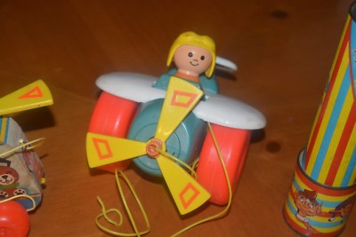 6 PULL TOYS LOT MEGA DEAL FISHER PRICE AND MORE WITH FREE KALEIDOSCOPE