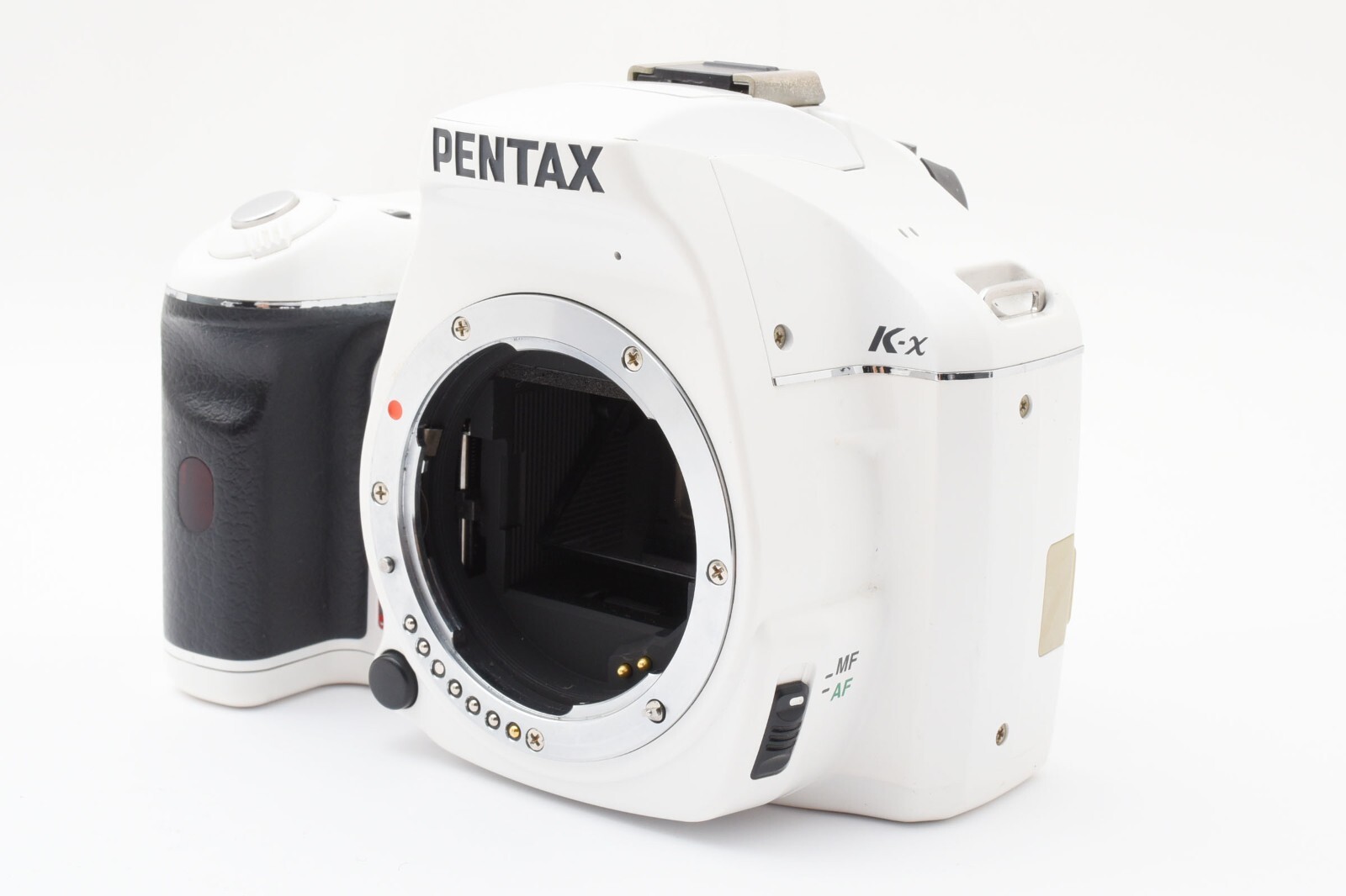 Pentax k-x 12.4 MP Digital SLR Camera Body White Tested