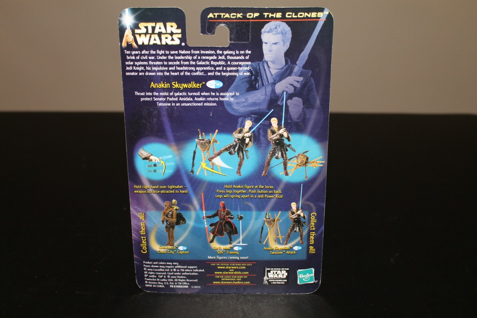 Star Wars Saga Anakin Skywalker Tatooine Attack 2002 #43 MOC