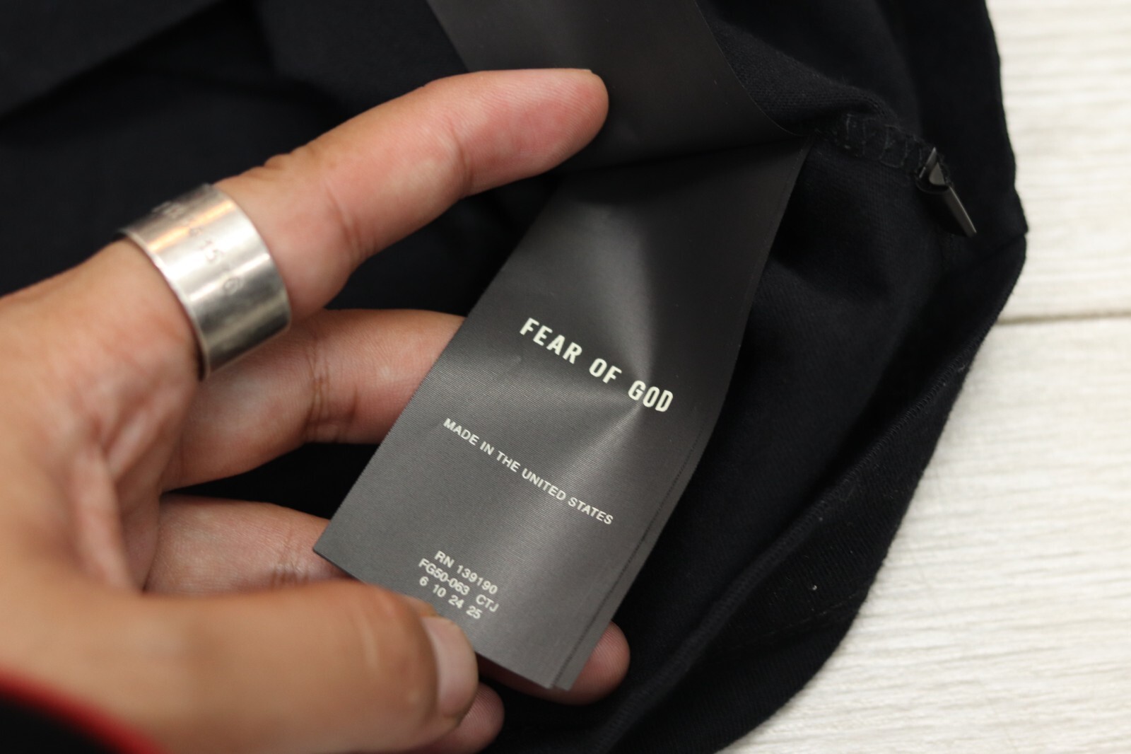 FEAR OF GOD FEAR OF GOD BASEBALL TEES | BLACK | SIZE LARGE / L | RRP £250 | VINTAGE SEVENTH