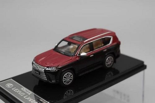 GCD 1/64 Scale Lexus LX600 SUV Red/Black Diecast Car Model