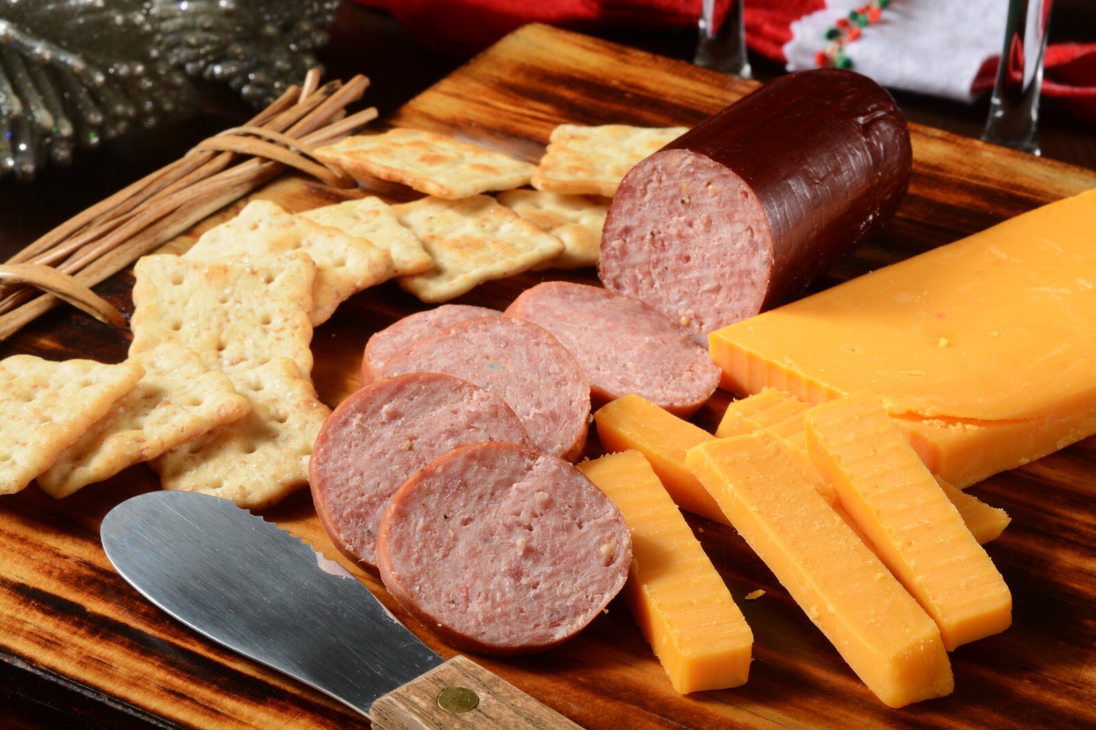 Wisconsin's Best Gourmet Cheese & Sausage, Dipping Gift Box,