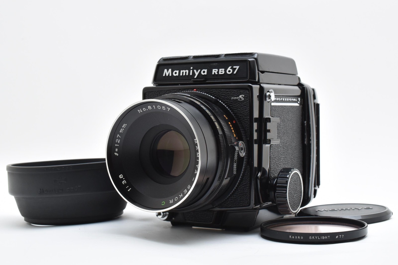 ❁動作品❁MAMIYA マミヤ RB67 pro S 127mm F3.8 NEAR MINT ] Mamiya RB67 Pro S Film Camera 127mm F3.8 Lens