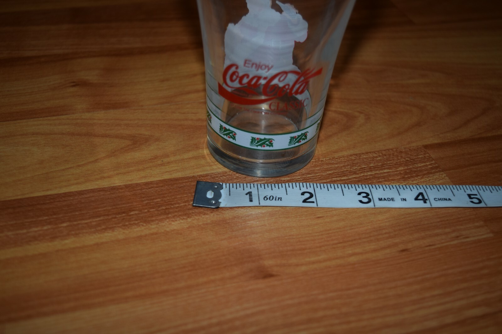 1996 Coca Cola Santa Collectible Glass - Happy Holidays