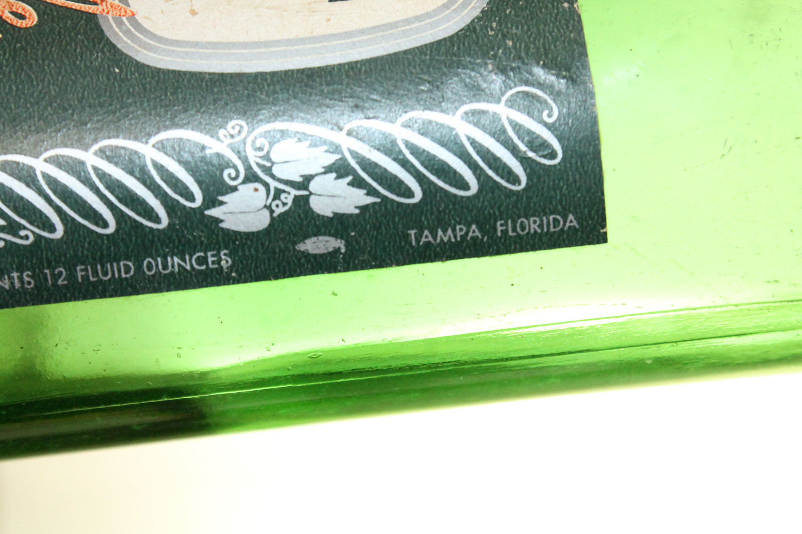 TAMPA FLA SILVER BAR ALE BEER BOTTLE PAPER LABEL