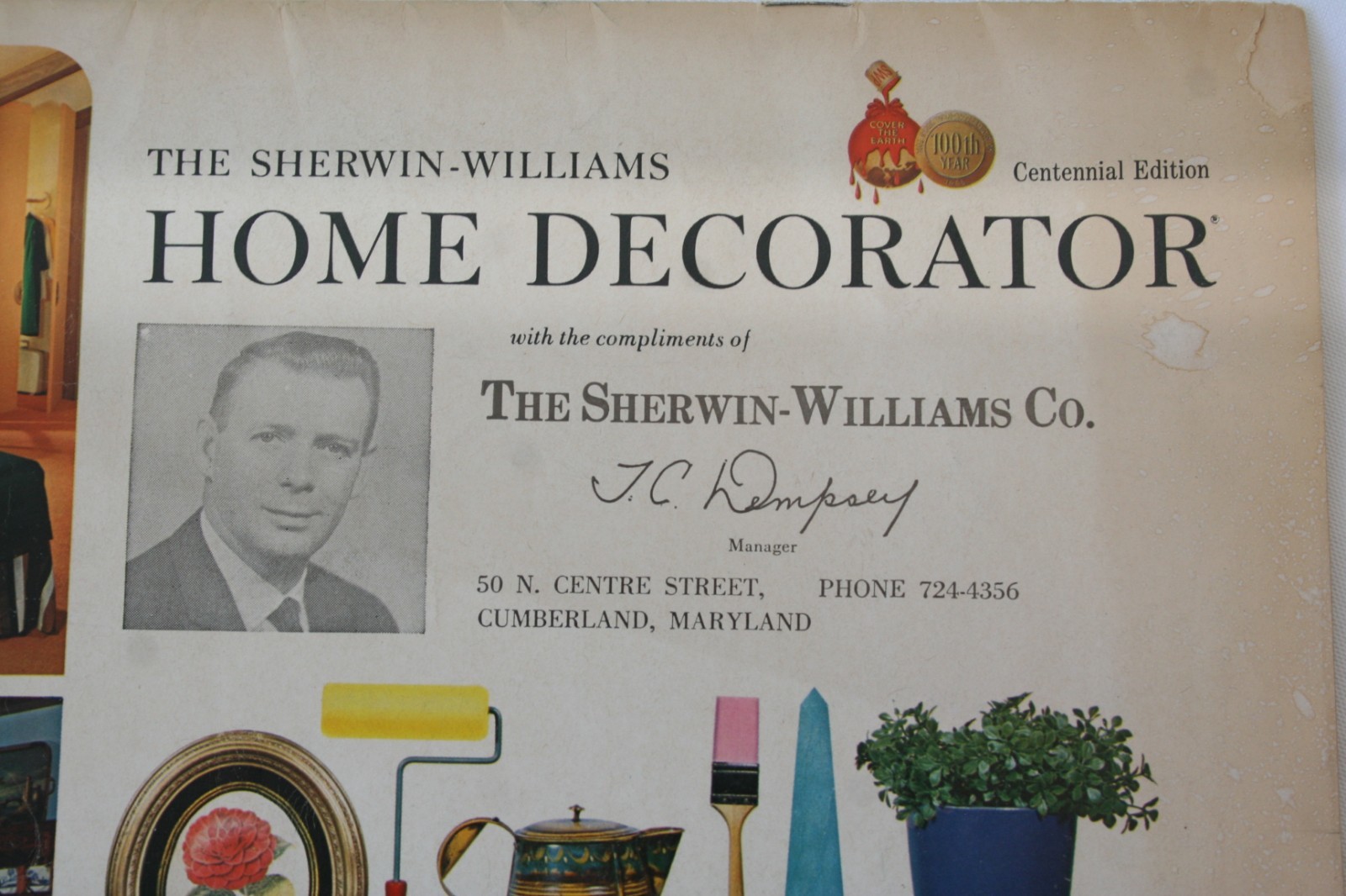 MCM 1966 Sherwin-Williams Paint Home Decorator Centennial Catalog Cumberland MD