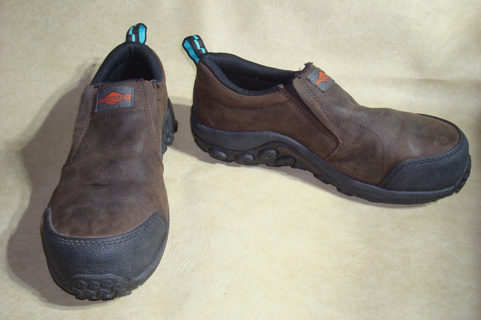 Merrell Work Jungle Moc Comp Toe Womens Sz 11 Brown Leather