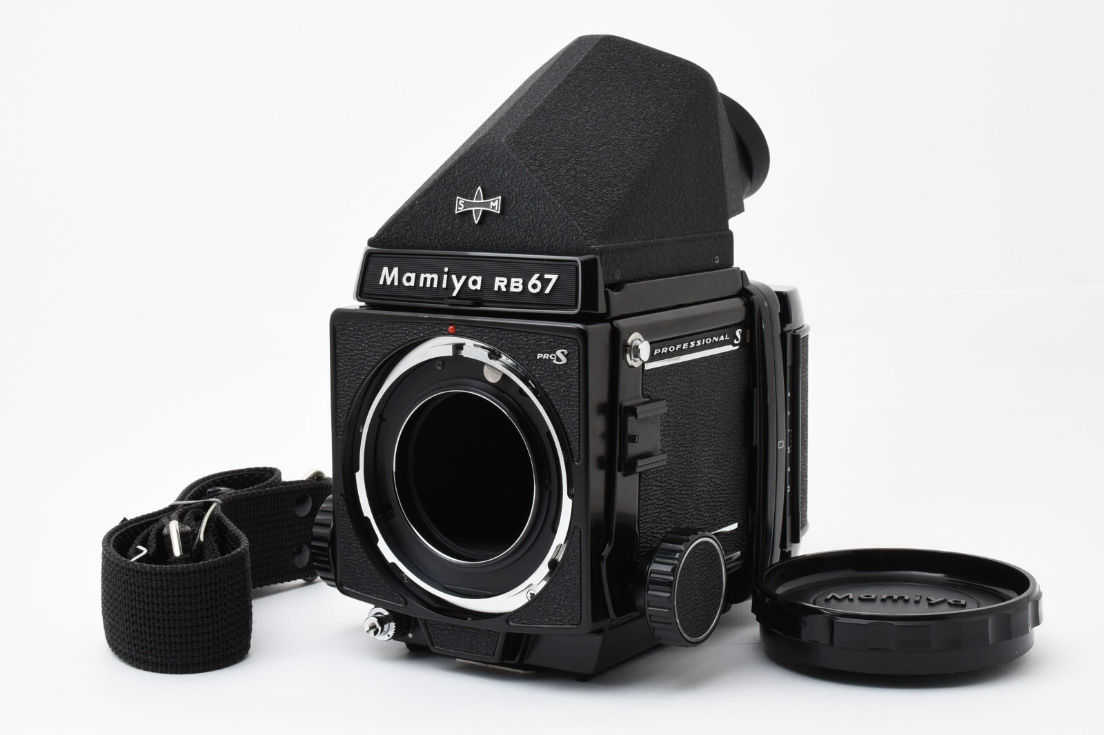 Mamiya RB67 Pro S Body w/ Finder, 120 Film Back, Strap From