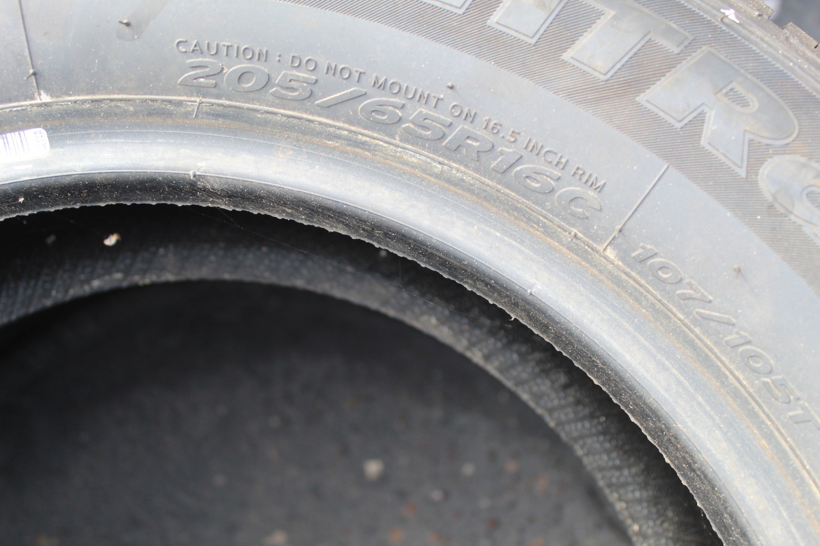 New 205 65 16C Hankook, Vantra LT, 107/105T, x1 Tyre (F1_tyres) L3830