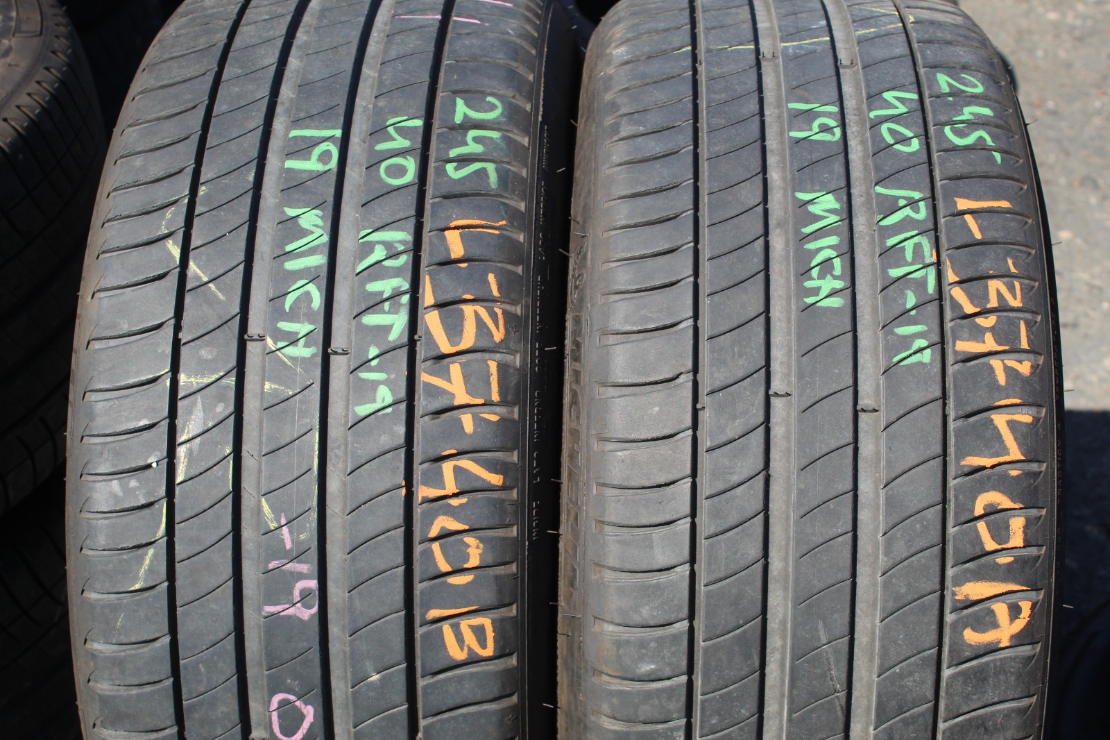 245 40 19 Michelin, RunFlat, MOE, ZP, XL, 98Y, x2 A Pair 6.2mm (F1_tyres) L3740