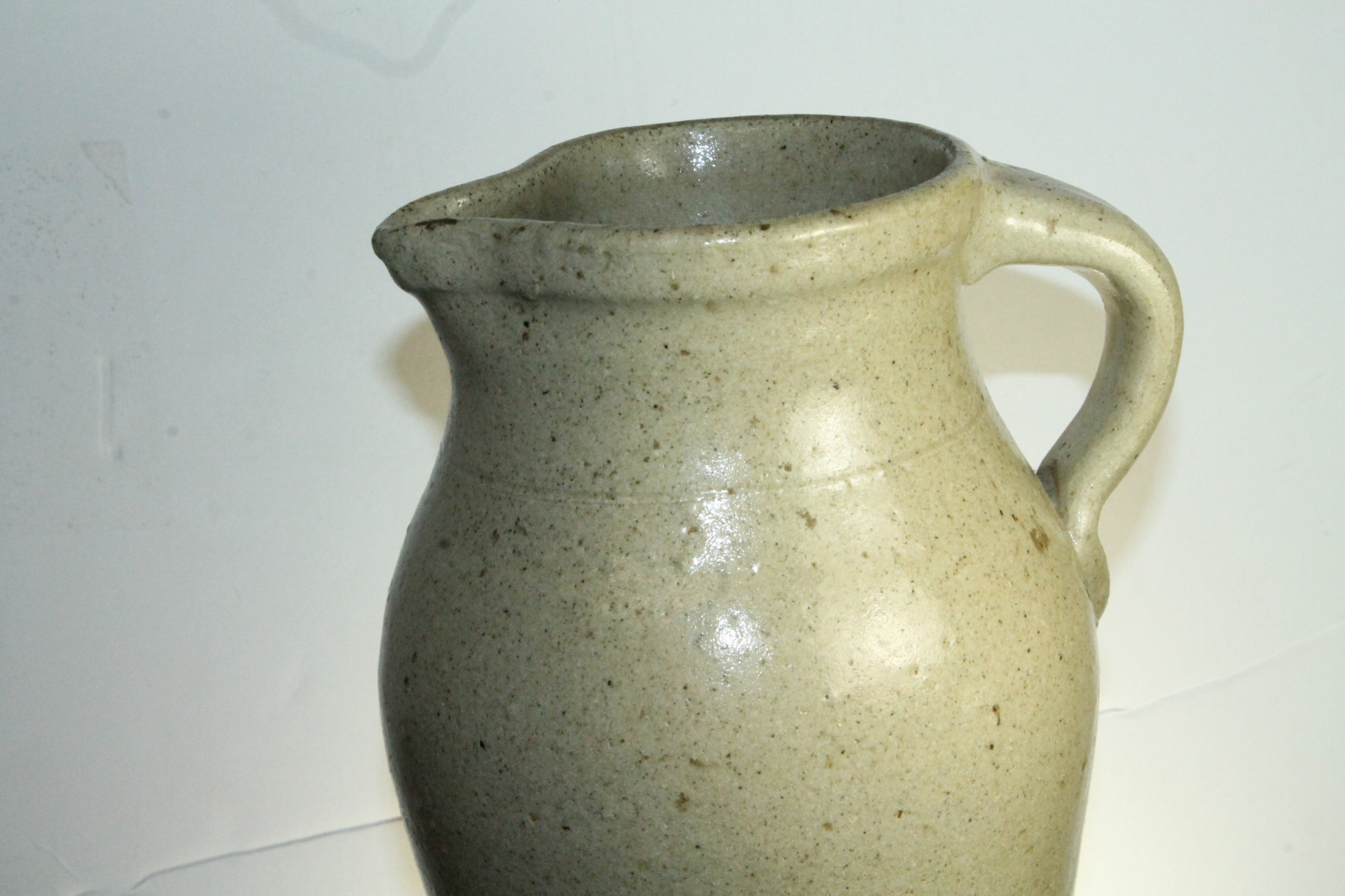 ANTIQUE SOUTH CAROLINA SOUTHERN POTTERY HAND THROWN PITCHER EDGEFIELD ?