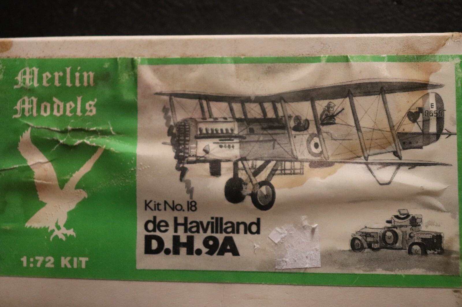 De Hahilland DH 9A WW I RAF 2 Seat Fighter/Bomber Merlin