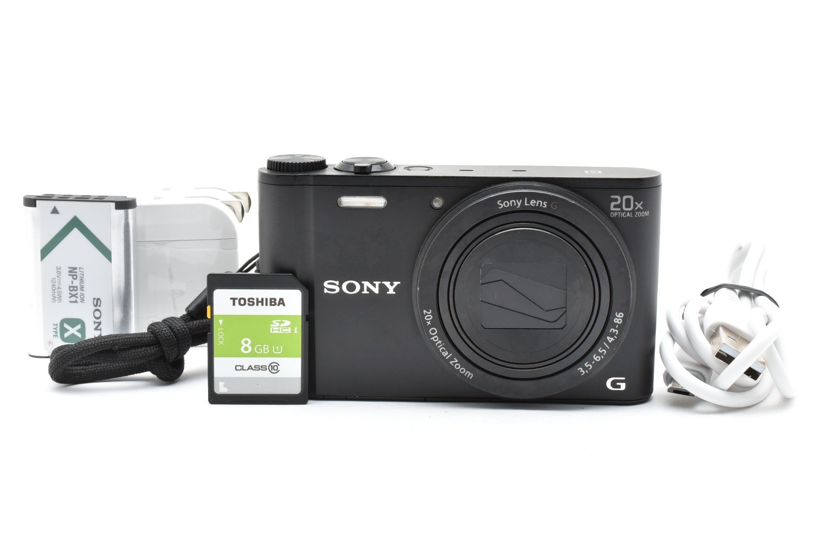 H01[6787]★美品★ SONY　Cybey-shot DSC-WX350 SONY Cyber-Shot DSC-WX350-B 20x Optical Zoom Compact Digital