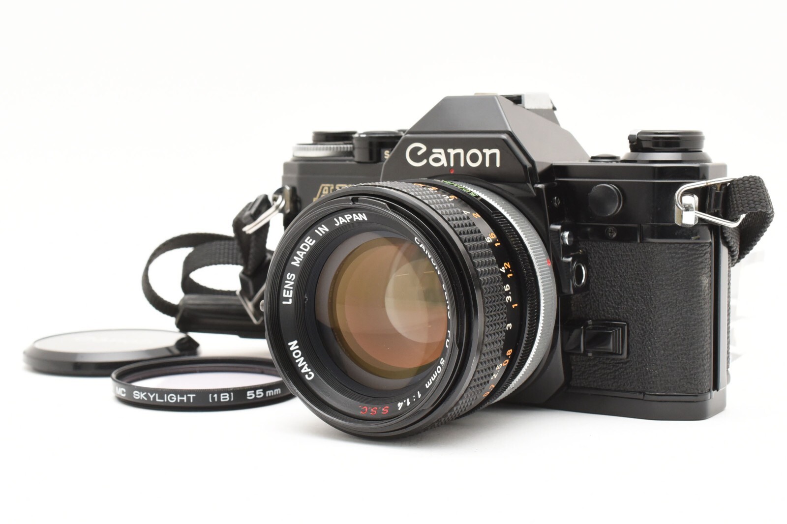 Canon AE-1 FD 50mm F1.4 S.S.C. キャノン Canon AE-1 Black 35mm Film SLR with Canon FD SSC 50mm f1.4