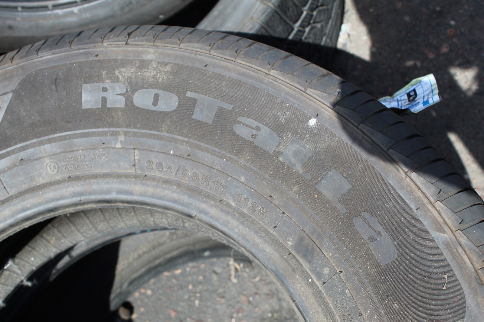 New 265 65 17 Rotalla, Enjoyland HT, M+S, 112H, x1 Single Tyre (F1_tyres) YD102