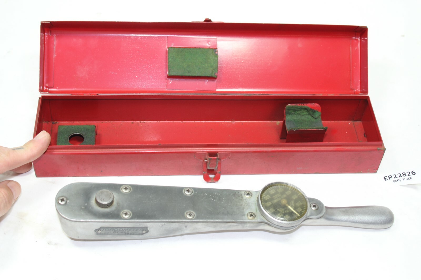 Snap-on Torqometer tool wrench + case box vintage old torque