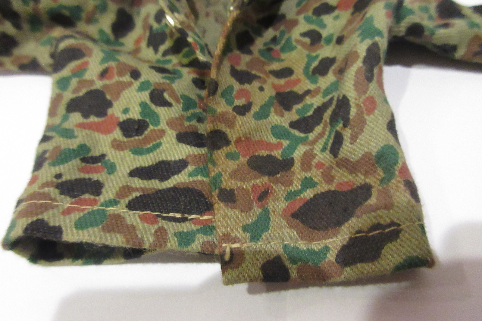 1964 Hasbro Authentic GI Joe Action Marine Camo Shirt TM Japan -NOT REPRO!!