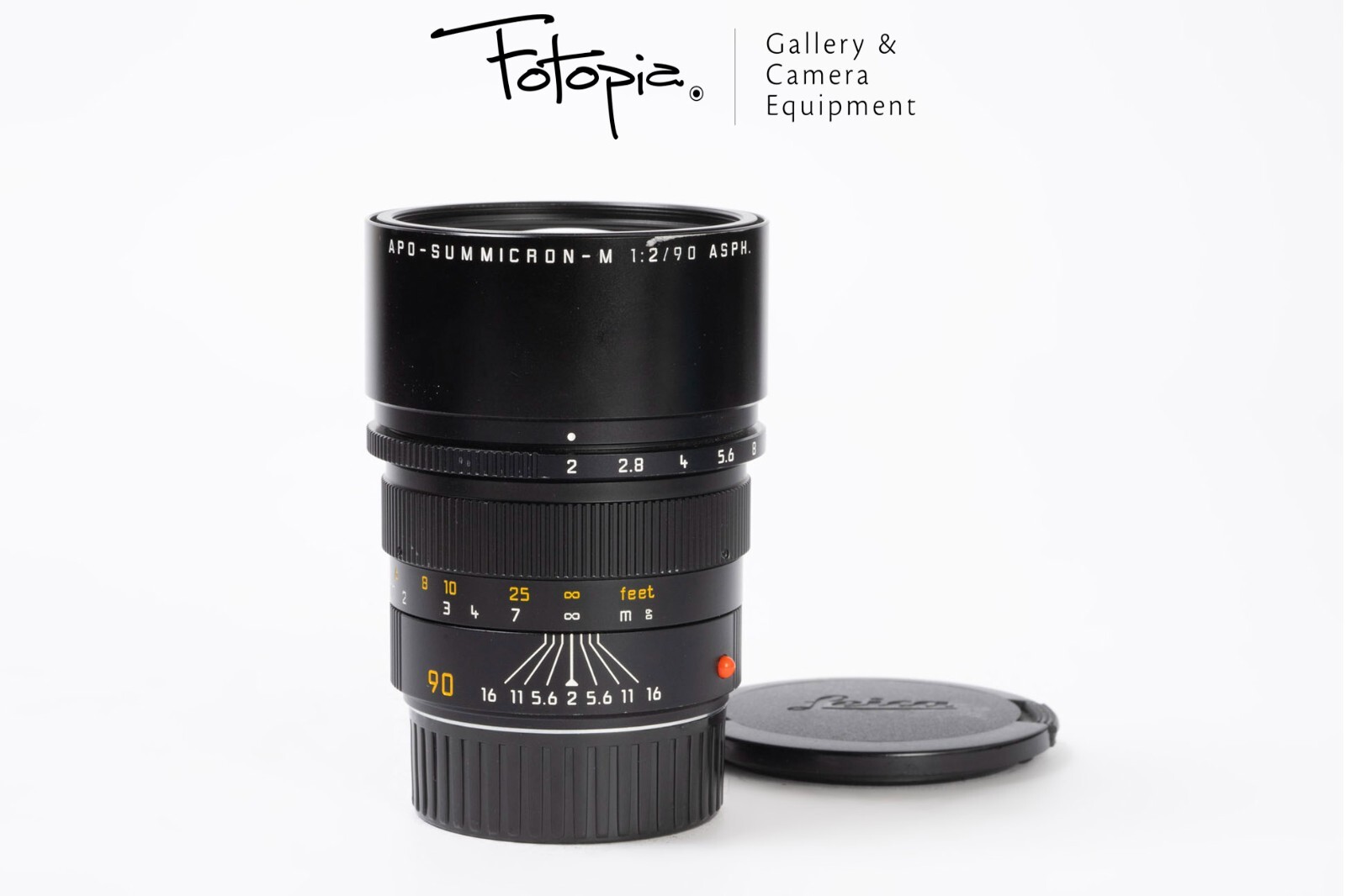 【未使用】Leica APO-SUMMICRON-M 1:·2/90mmASPH Leica APO-Summicron-M 90mm F2 ASPH - Black / 11884, non 6