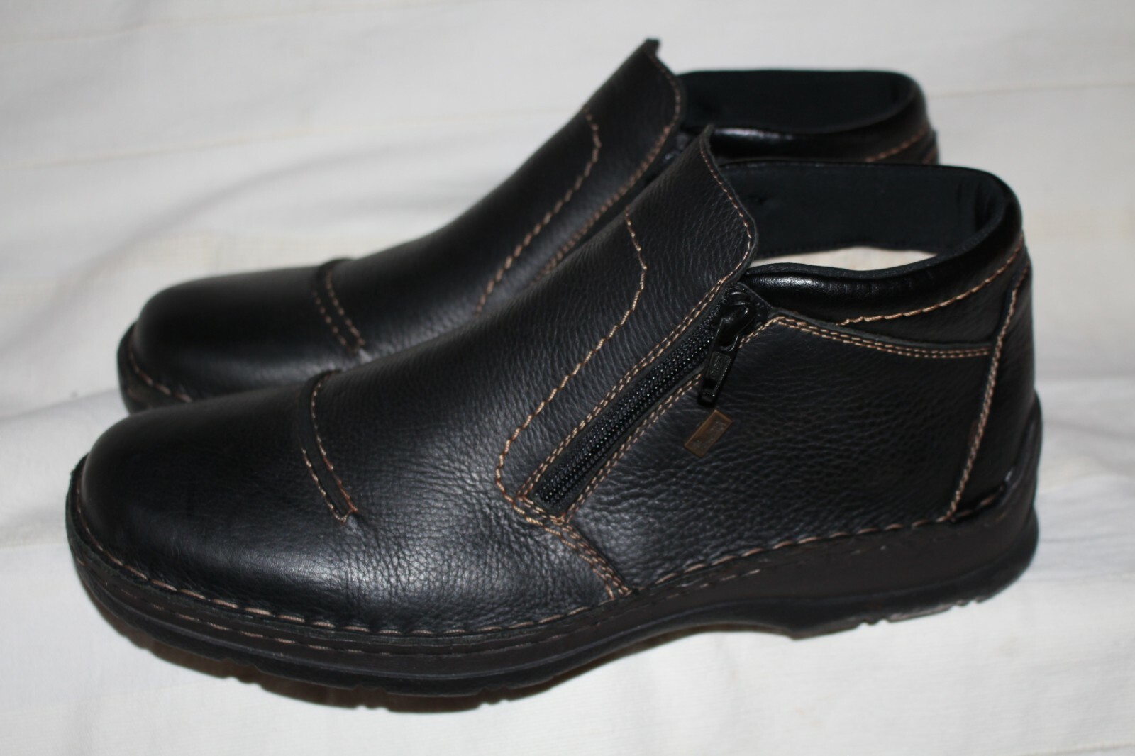 Rieker Herren Schuhe Boots Stiefel gefüttert Gr. EUR 44 Leder Schwarz