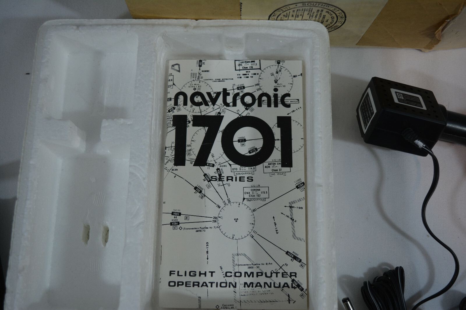 Navtronic 1701 Flight Navigation Replacement Parts Power Supplies, Manual, Pouch